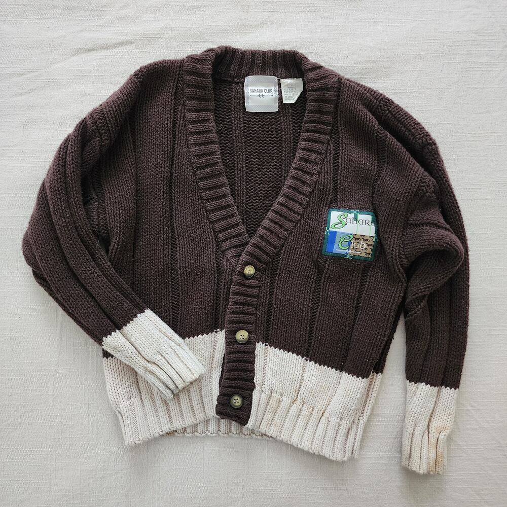 Vintage Neutral Knit Cardigan kids 6